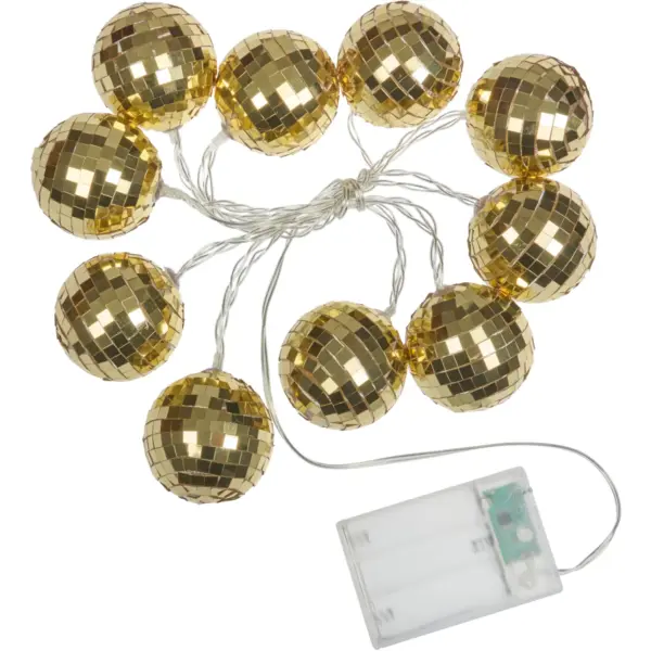Three Kings Glitterball String Lights Set of 10