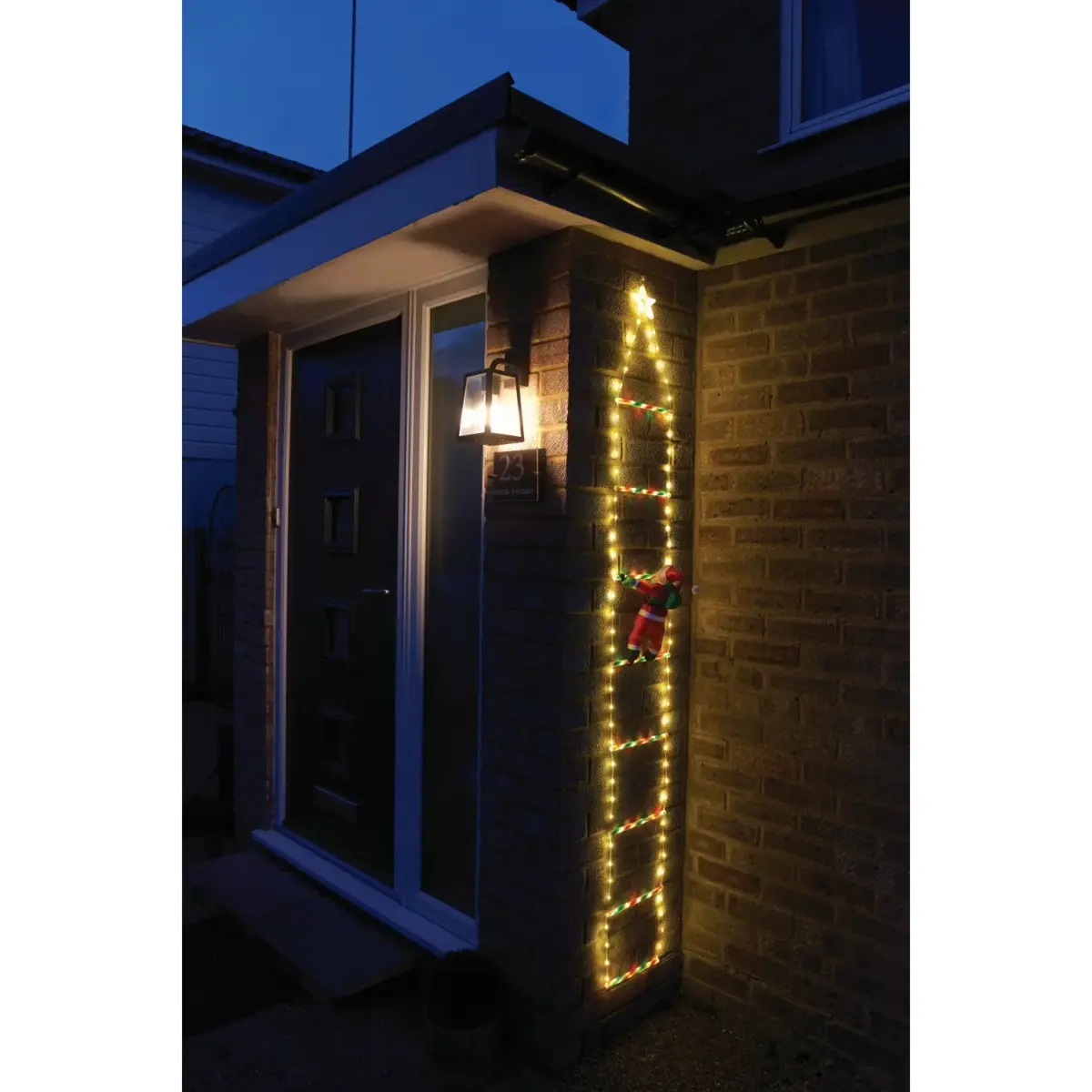 Three Kingd Santas Ladder Warm White 2m