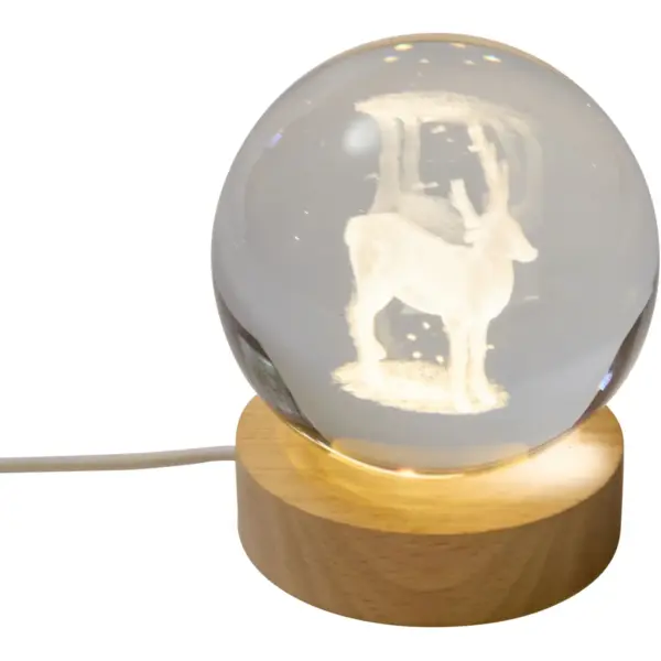 Three Kings InLit Globall Stag 10cm