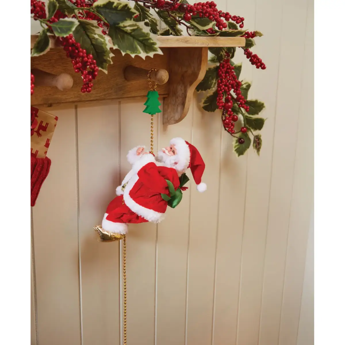 Three Kings Rope Climbing Santa (Santa 25cm & Rope 105cm)