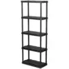 STR0365_3 Strata 5 Tier Shelving Unit 61cm(L)x30.5cm(W)x160cm(H)