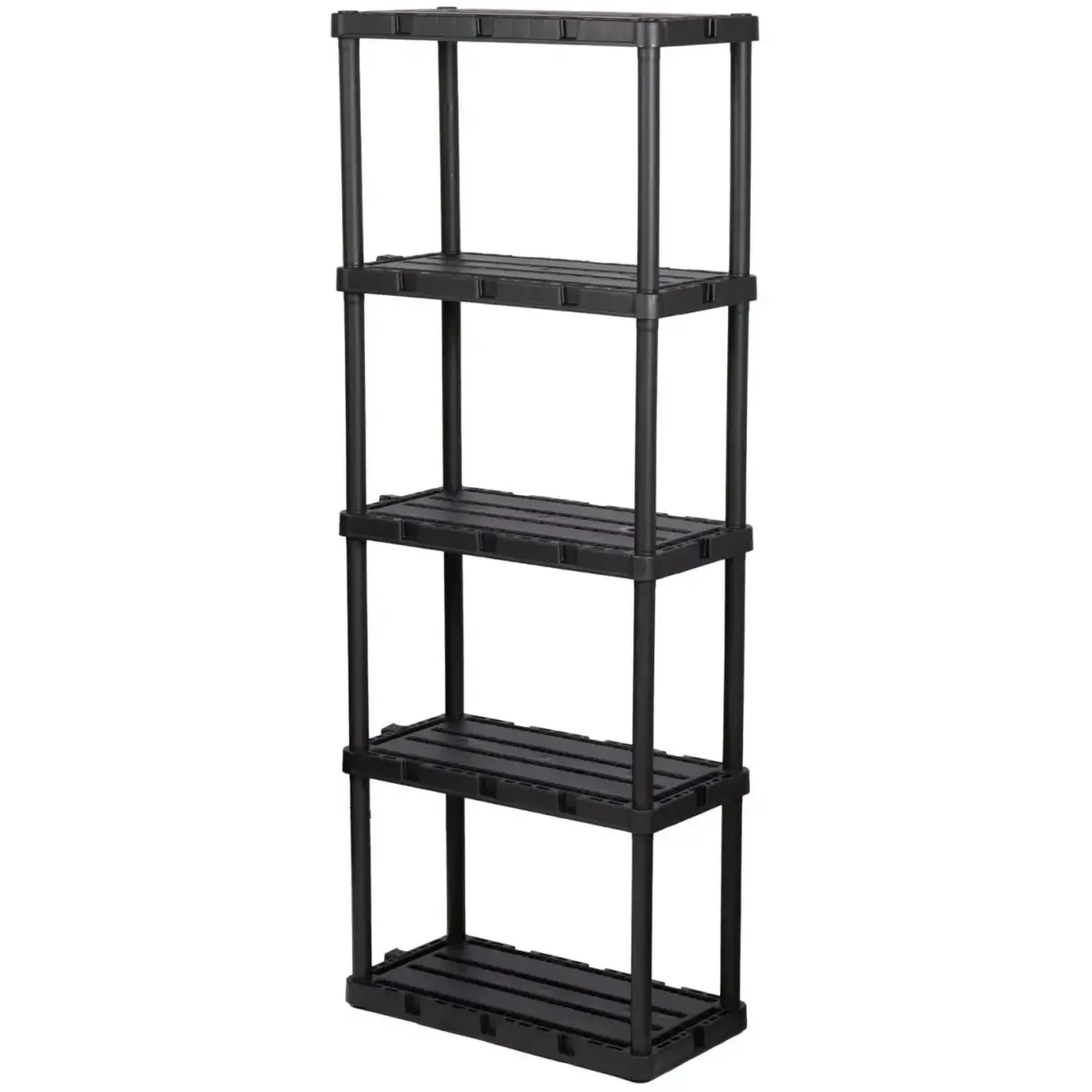 STR0365_3 Strata 5 Tier Shelving Unit 61cm(L)x30.5cm(W)x160cm(H)