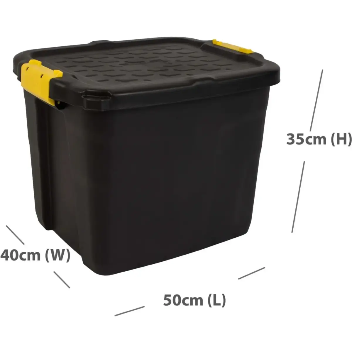 STR0370_4 Strata Heavy Duty Storage Box & Lid 42 Litres