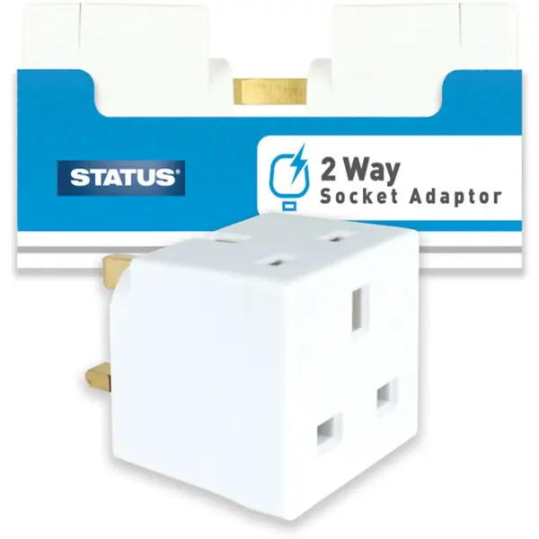 Status 2way 13amp Adaptor