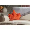 SMA0894_2 Maple Leaf Cushion Auburn