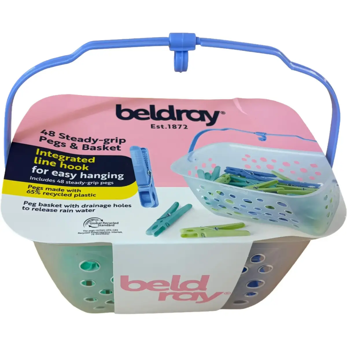 Beldary Steady Grip Pegs & Basket