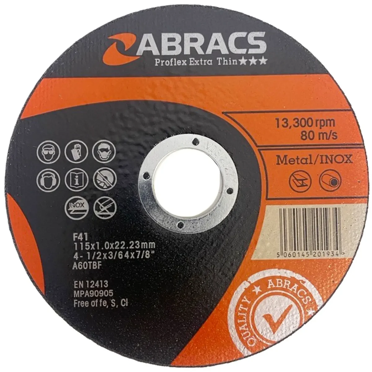 Abracs Metal Cutting Disc 115mmx1mm - Image 1