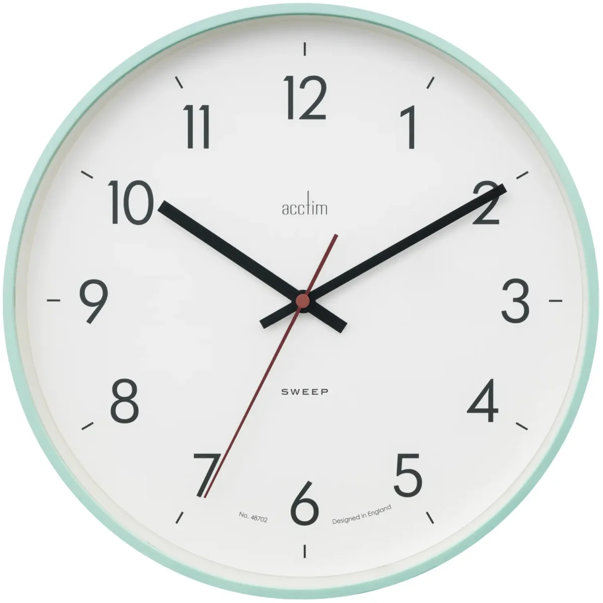 Aster Mint Humbug Wall Clock 30cm - Image 1
