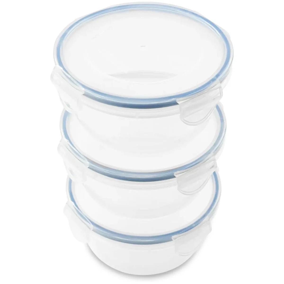 Addis Round Clip Tight Storage Set 3 Pack 700ml - Image 1