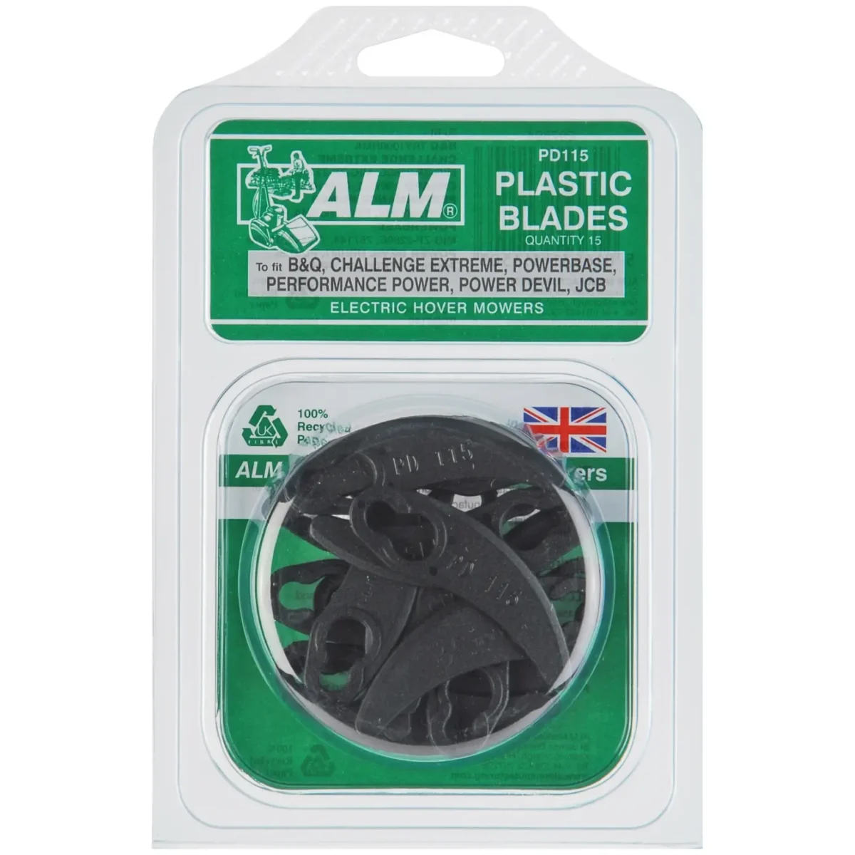 ALM PD115 Plastic Mower Blades Pack of 20 - Image 1