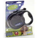 Ancol Viva Black Retractable Tape Lead 5m - Image 2