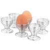 Apollo 6 Chrome Spiral Egg Cups