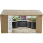 Apollo Bread And Canister Bin Set Charcoal - Image 2
