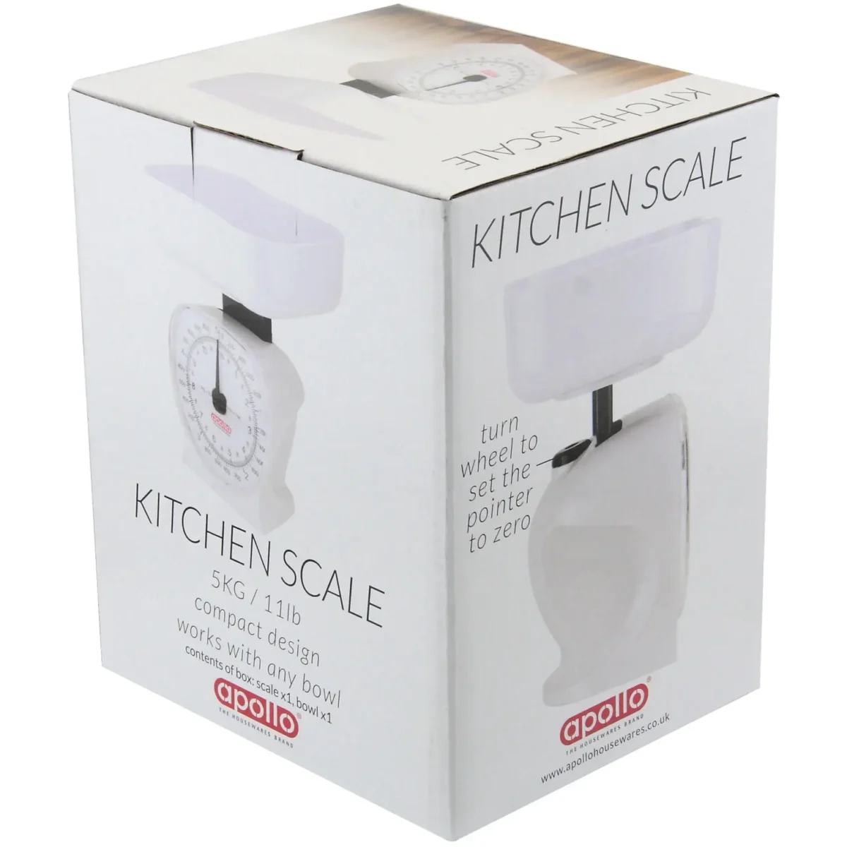 Apollo Kitchen Scale White 5kg - Image 4
