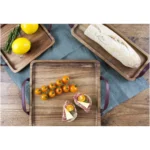 Apollo Acacia Square Tray Board 20.5x20.5x2cm - Image 2