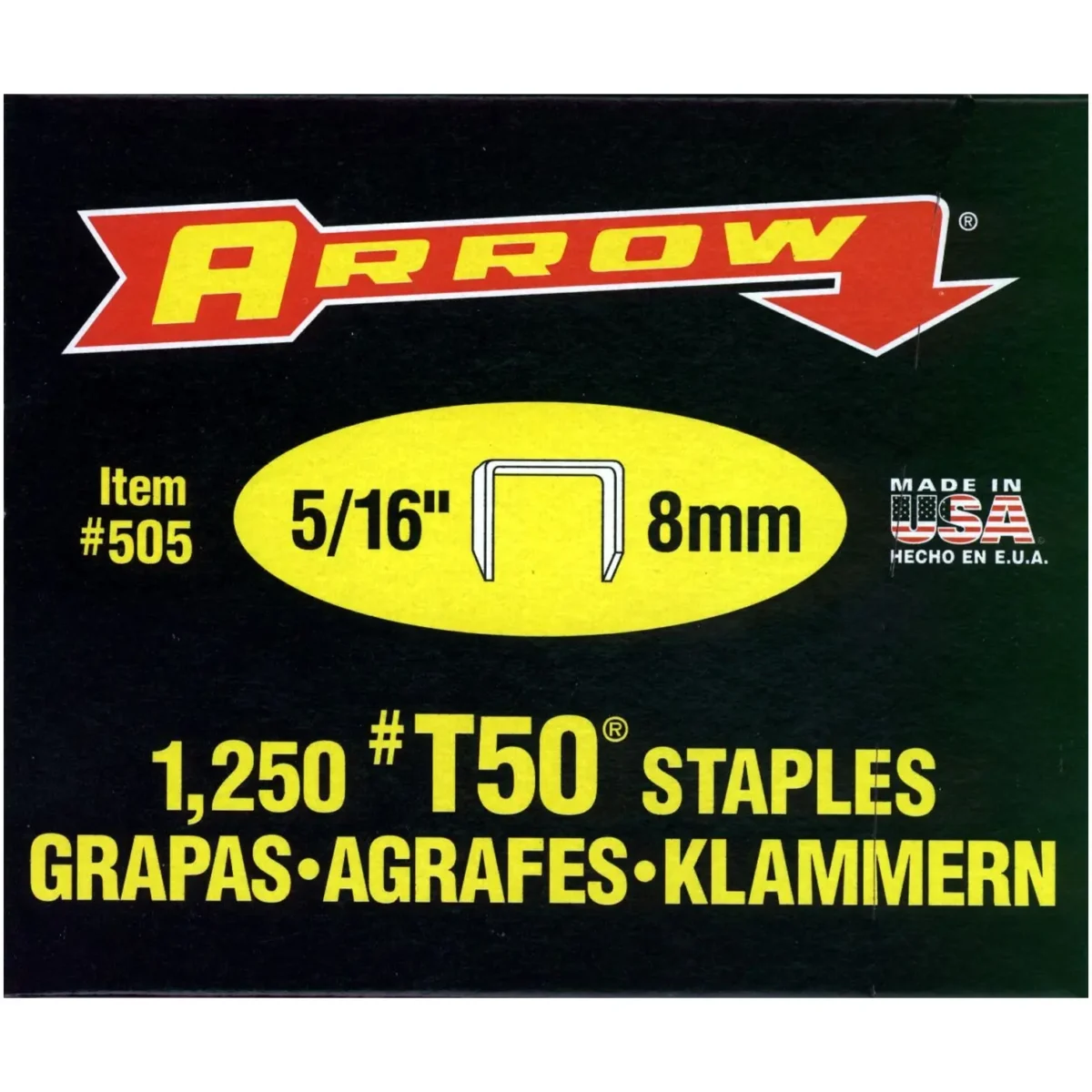 Arrow 8mm T50 Staples - Image 1