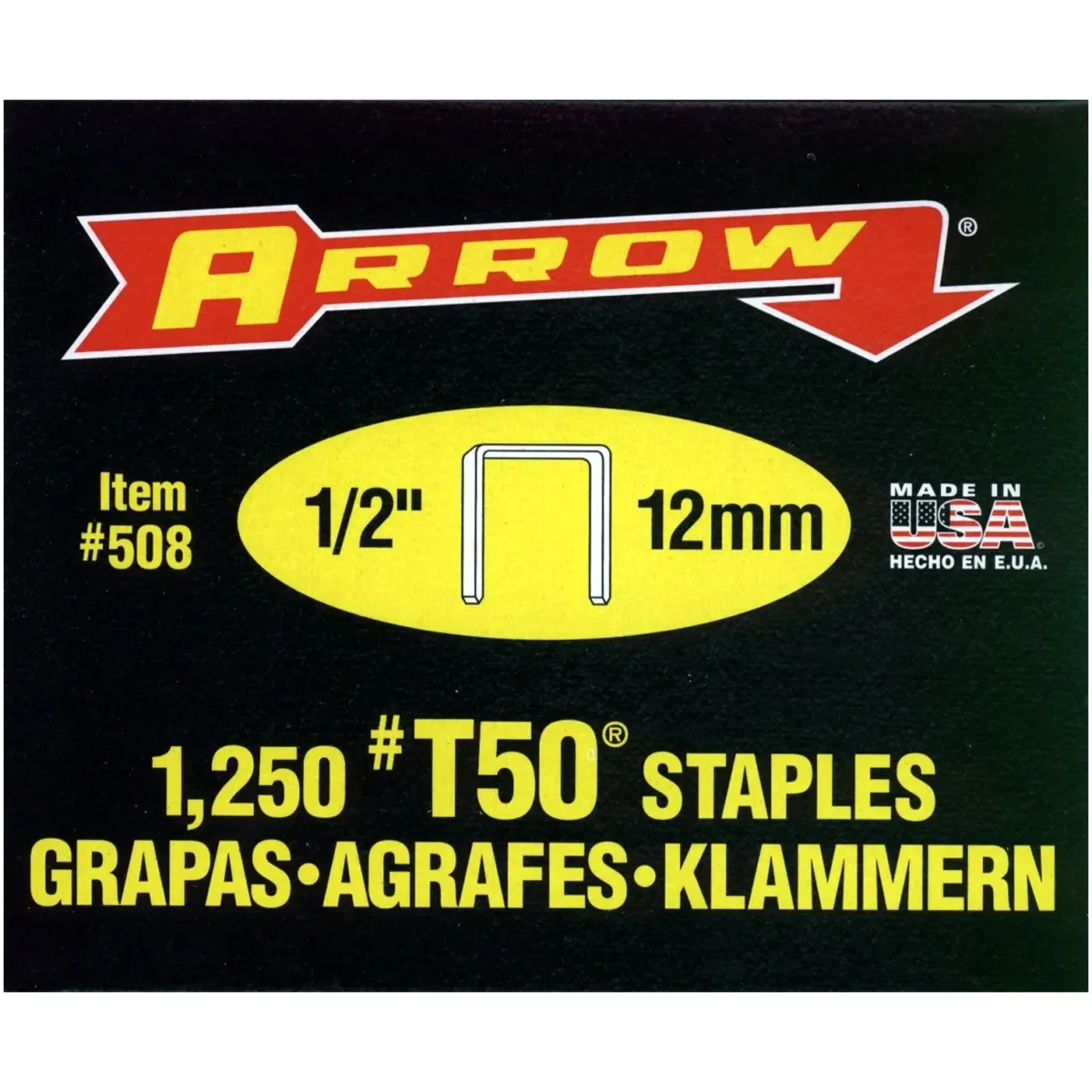Arrow 12mm T50 Staples - Image 1