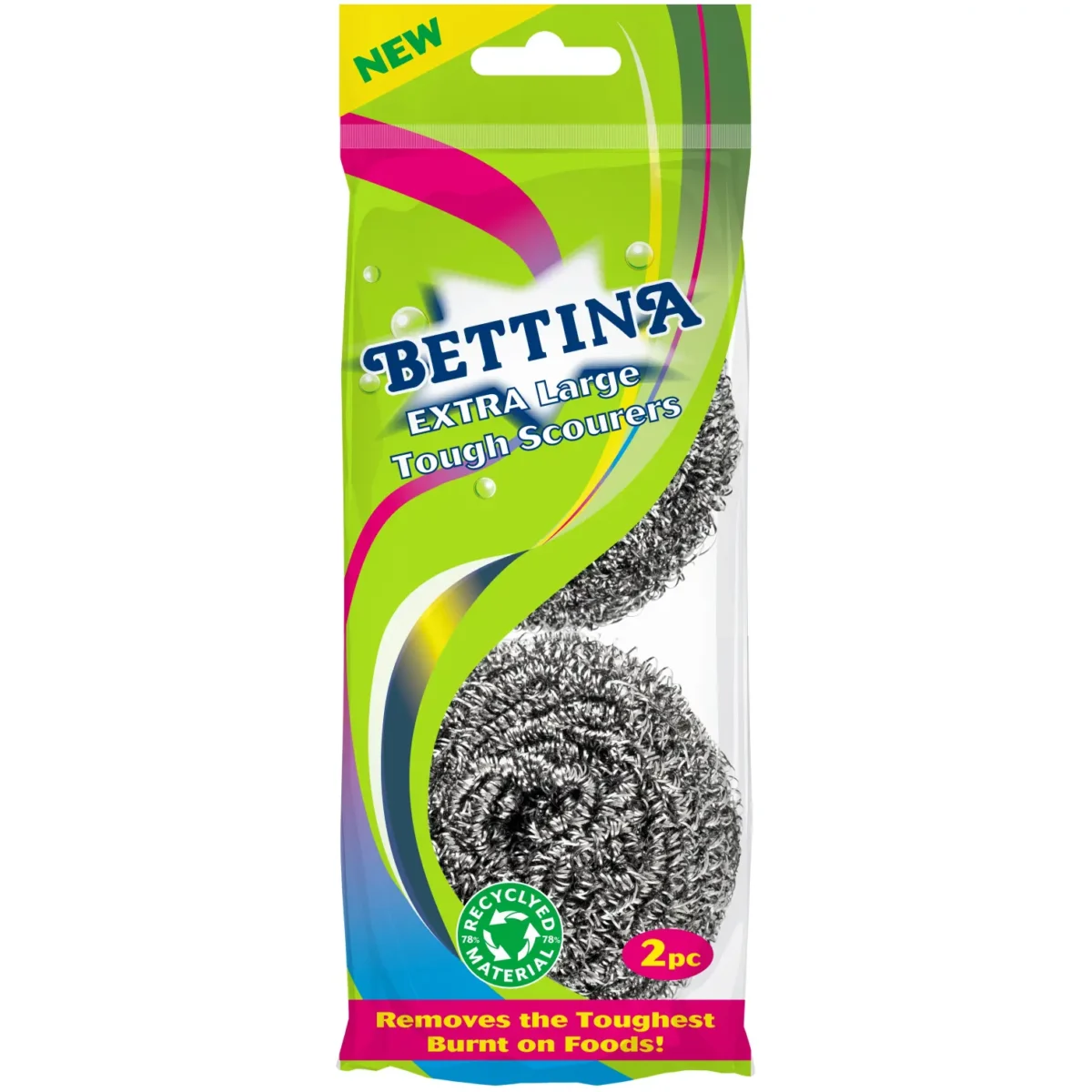 Bettina Extra Large Tough Scourers pk2