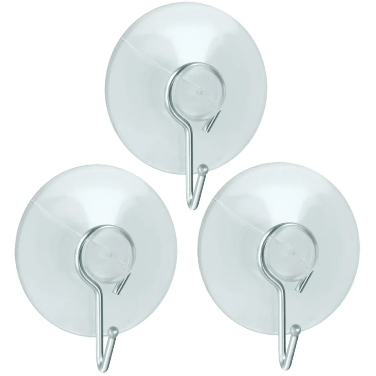 Metaltex 5cm Suction Cup Hooks Pack of 3 - Image 1