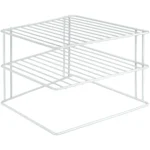 Metaltex Silos White Corner Plate Rack 25x25x19cm