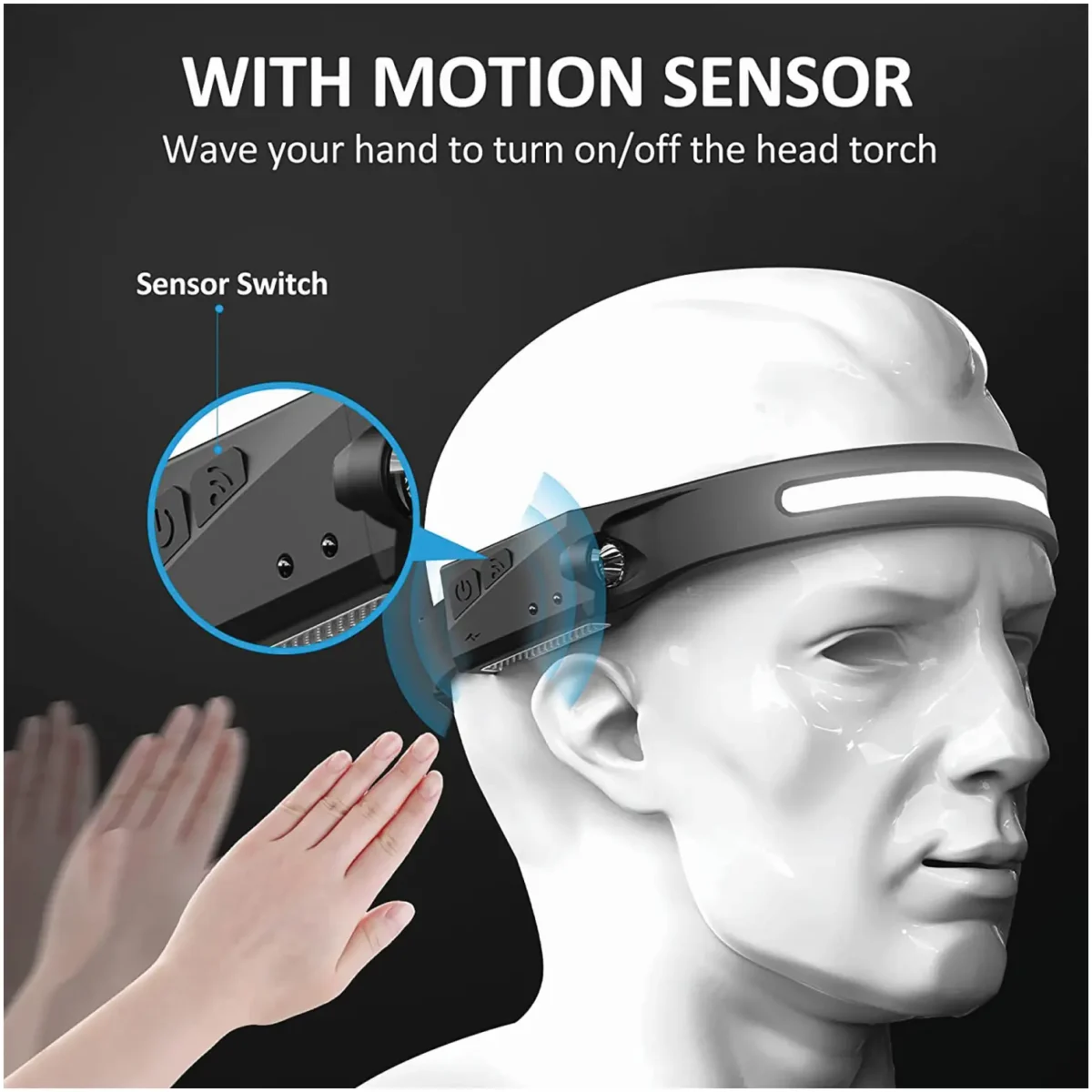 Dekton Rechargeable Head Torch - Image 4