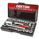 Dekton Socket Set 1/4 inch Drive 40 Pieces