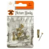 'X' Picture Hooks No.1 Small pk5