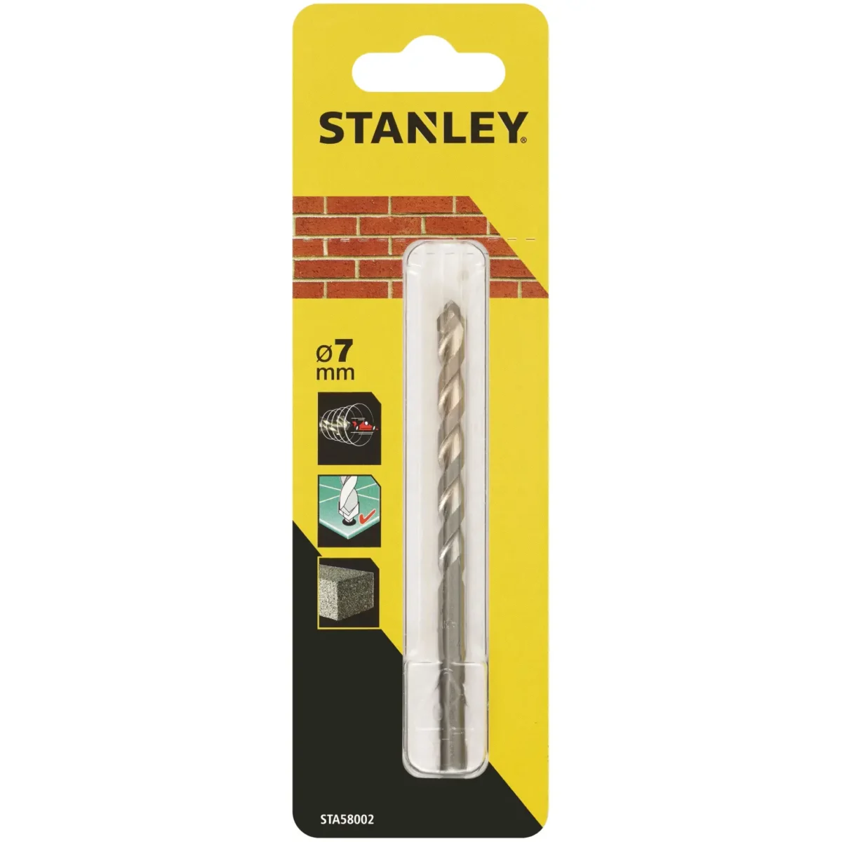 Stanley HiTech Masonry Bit 7mm x 100mm - Image 1