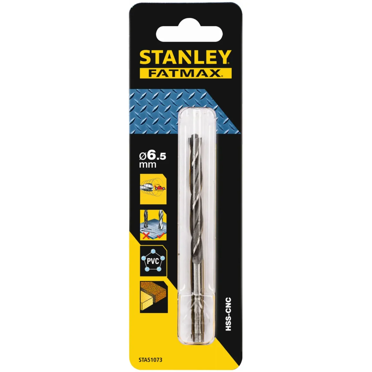 Stanley Fatmax Bullet HSS Drill Bit 6.5mm x 101mm - Image 1