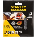 Stanley Fatmax Mesh Assorted Multi Sander Disc Pack of 3