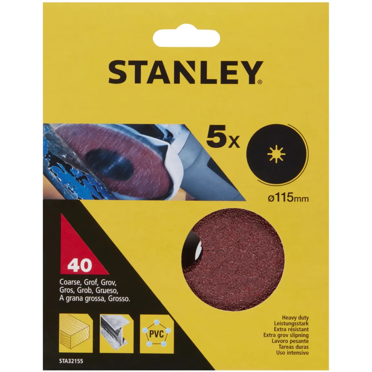 Stanley Fibre Disc 40g Pack of 5 - Image 1