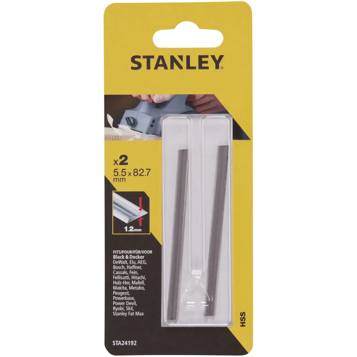 Stanley HSS Planer Blade 82mm - Image 1