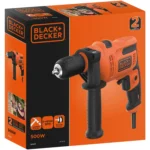 Black+Decker BEH200 13mm Variable Speed Keyless Chuck Hammer Action Drill - Image 4