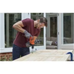 Black+Decker BEH200 13mm Variable Speed Keyless Chuck Hammer Action Drill - Image 8