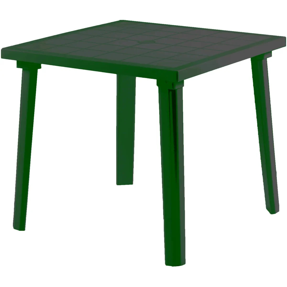 Bica Green Resin Furniture 80cm Square Table - Image 1