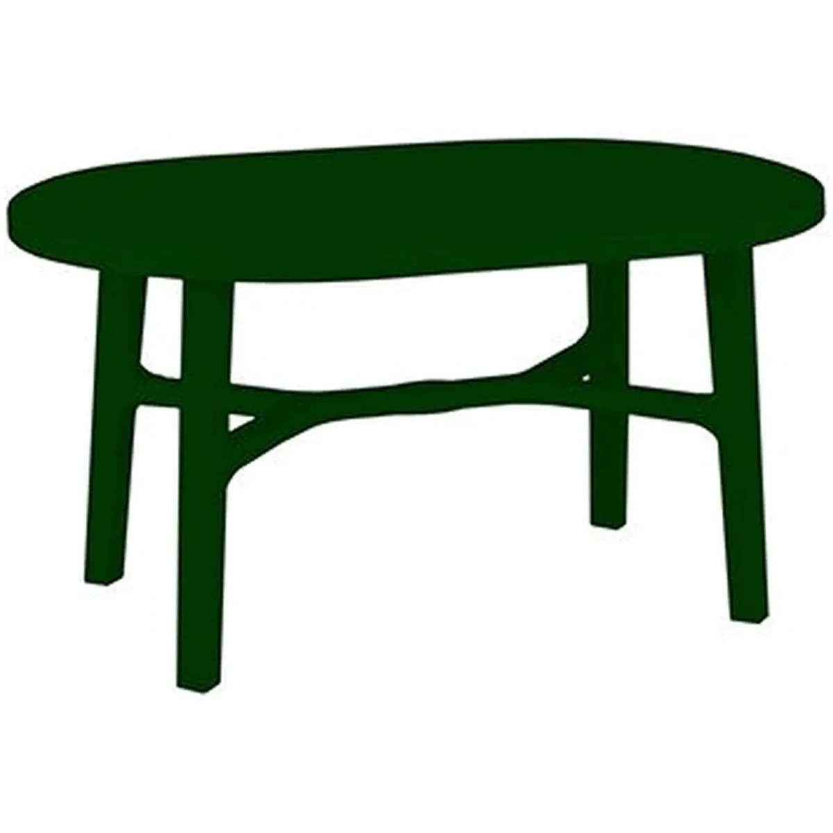 Bica Green Resin Furniture 140cm Rectangular Table - Image 1