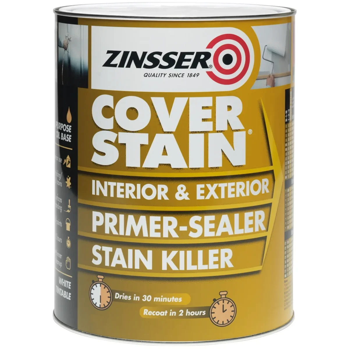 Zinsser Cover Stain Primer & Sealer Stain Killer 500ml - Image 1