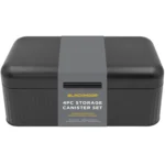 Blackmoor Tea,Coffee,Sugar&Bread Bin Set Black - Image 9