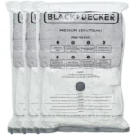 Black + Decker Vacuum Bag Medium 50 x 70cm Pack of 3 - Image 4
