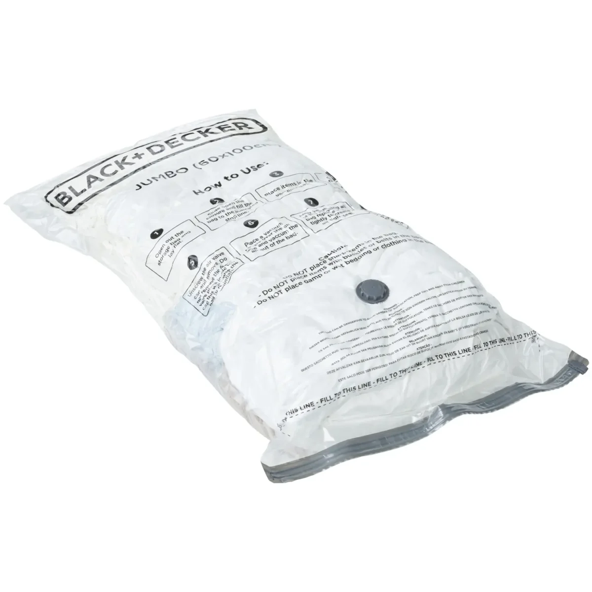 Black + Decker Vacuum Bag Extra Large 60 x 100cm Pack of 3 - Image 3