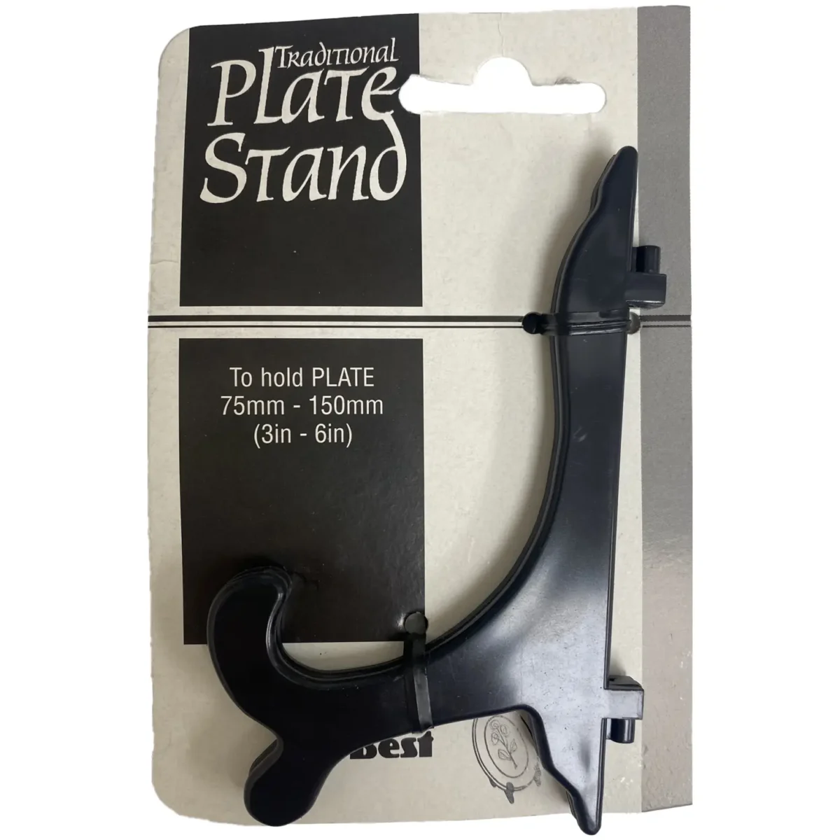 Best Black Plate Stand To Fit 75mm-150mm (3"-6") Plates - Image 1