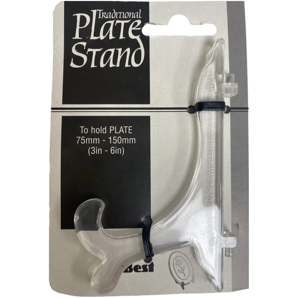 Best Clear Plate Stand To Fit 75mm-150mm (3"-6") Plates - Image 1
