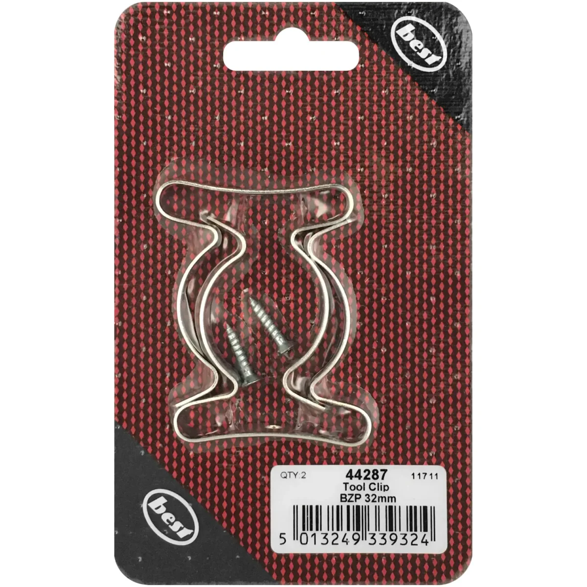 Best Tool Clip BZP 32mm pack of 2 - Image 1