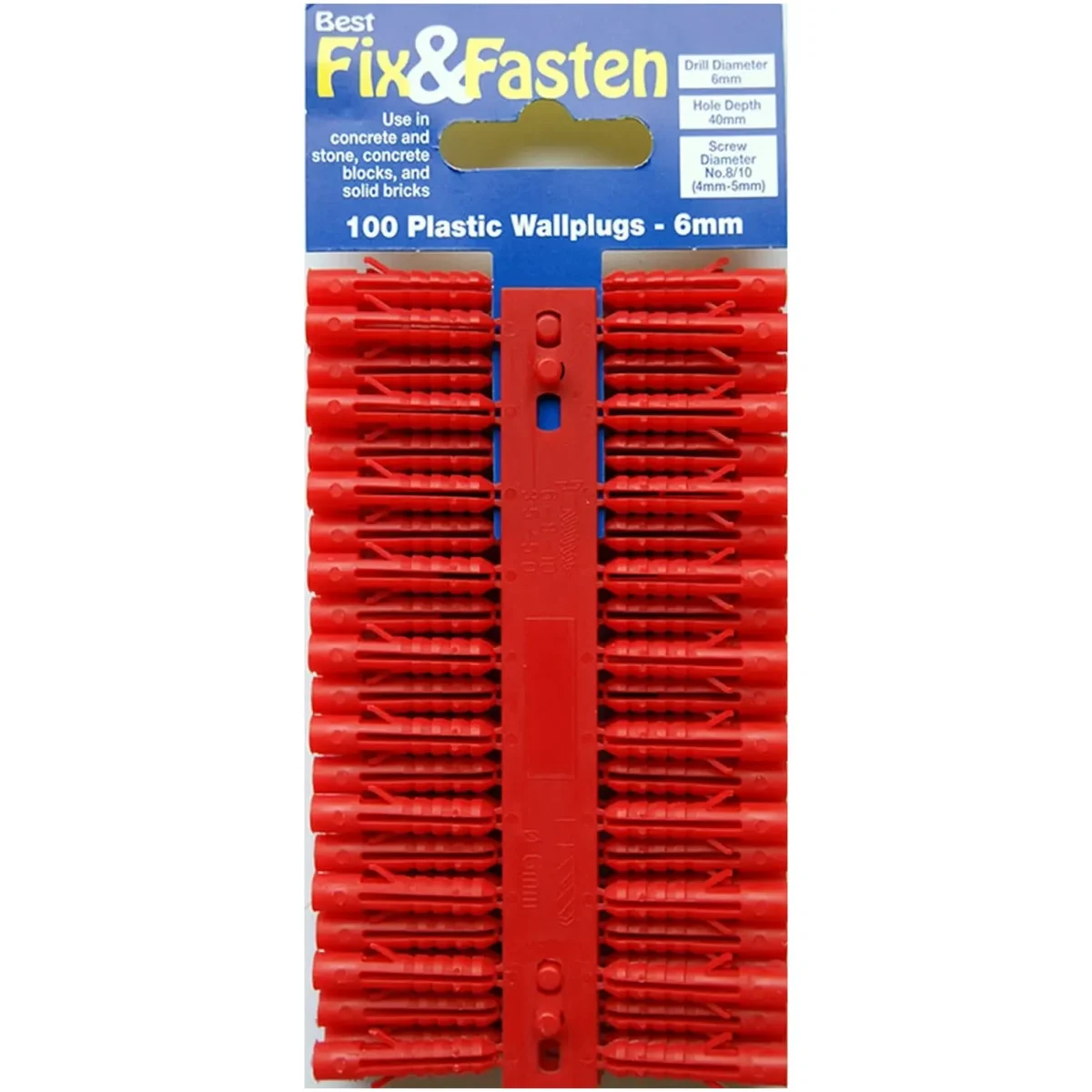 Best Plastic Wall Plugs pk100 - Image 1