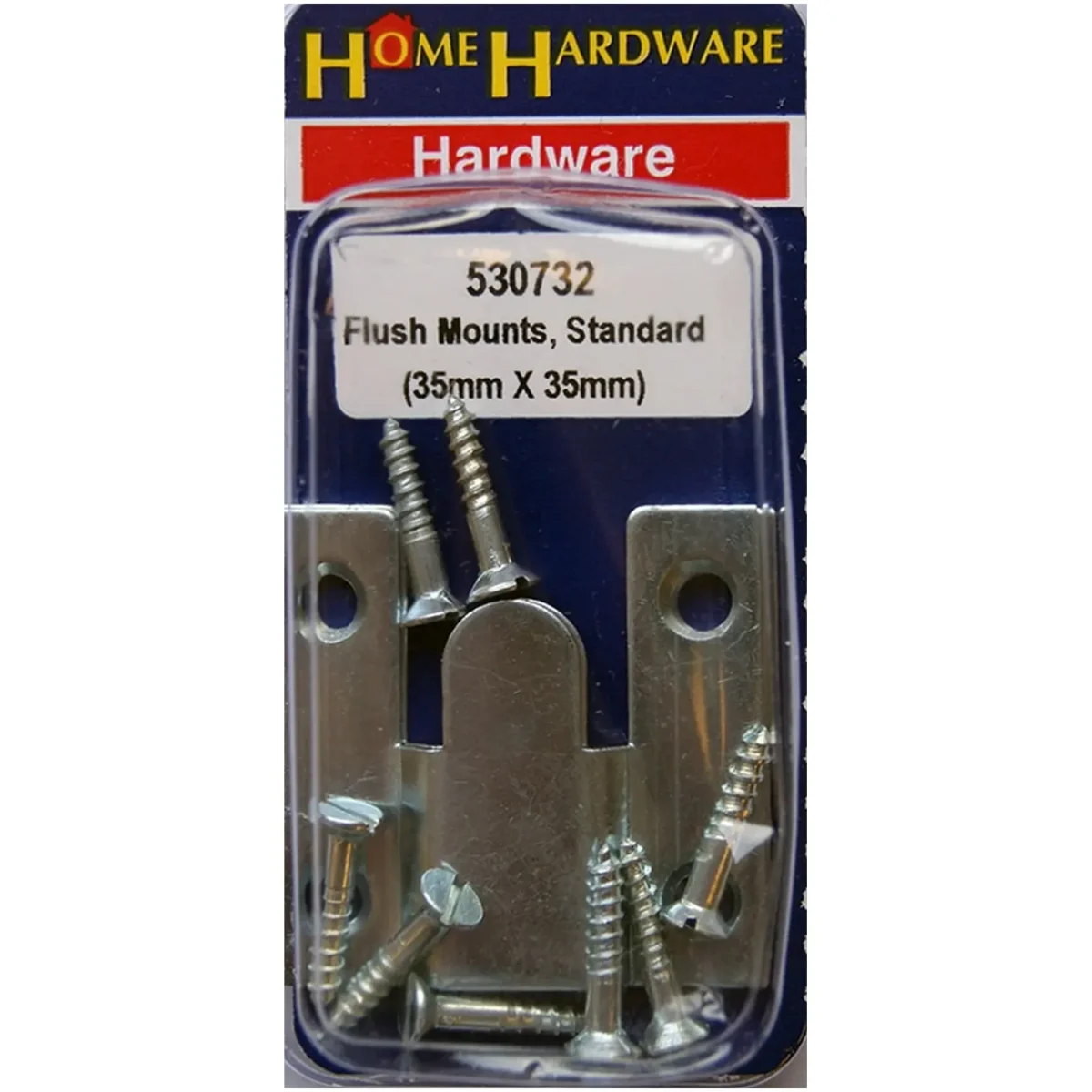 Home Hardware Flush Mounts 35 x 35mm BZP - Image 1