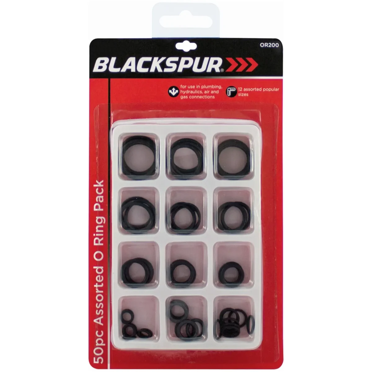 Blackspur 50PC Assorted O Ring Pack - Image 1