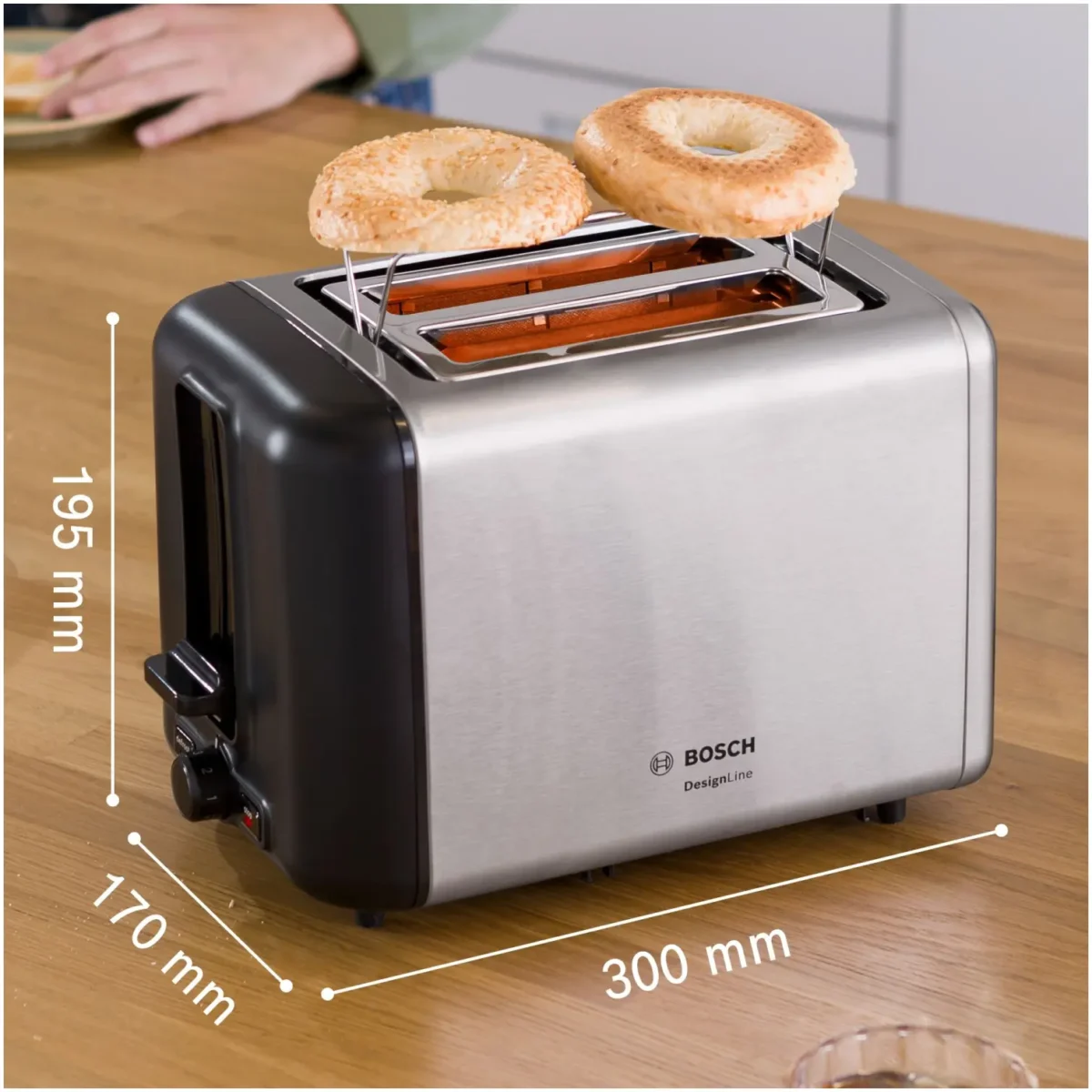 Bosch 2 Slice Toaster Stainless Steel - Image 3