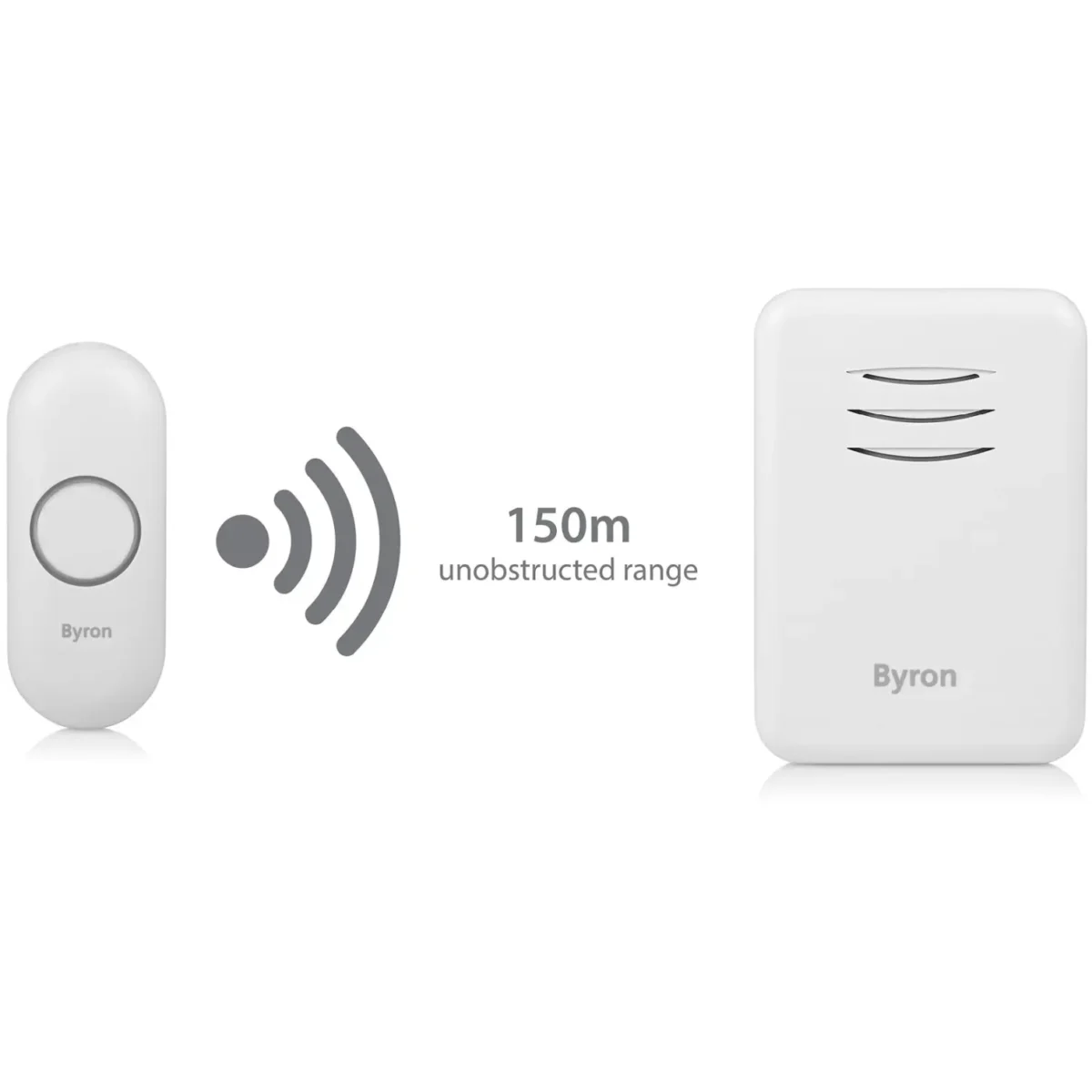 Byron  Wire Free Doorchime 150m Range Plug Through - Image 4