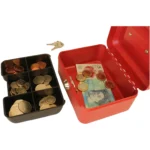 Cathedral Cash Box Red Width 152mm x Depth 115mm x Height 80mm - Image 5