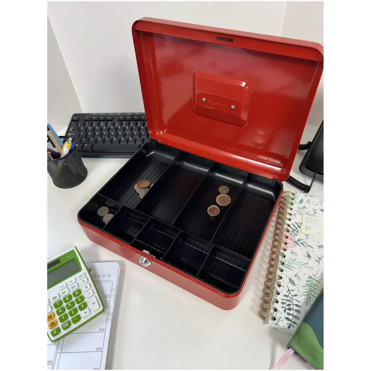 Cathedral Cash Box Red W:152mm xD:115mmH:80mm - Image 10